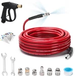 Sewer Jetter Kit For Pressure Washer 50 Ft, Drain Cleaner Hose With Power. Fixed Price $61.01.