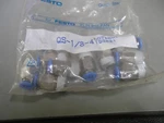 10 Pcs. New Festo QS-1/8-4 153001 Straight Fittings. Fixed Price $58.00.