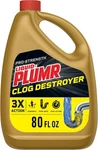 Clorox Liquid-plumr Pro-strength Clog Destroyer, Drain Cleaner, 80 Fluid. Fixed Price $14.55.