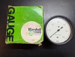 Marshalltown Gauge 2-1/2" 300" Water Pressure 1/4" Back Used Untested. Fixed Price $6.29.