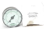 Nib Numatics 214-116A Gauge 2'', 1/4'' Thd, 0-60PSIG, 0-4BAR, 214116A. Fixed Price $13.95.
