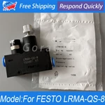 New Pneumatic Pressure Regulator Valve LRMAQS8 For Festo LRMA-QS-8 153497. Fixed Price $44.02.