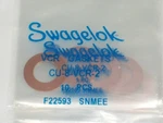10 Swagelok Copper 1/2" Gaskets, CU-8-VCR-2. Fixed Price $32.89.