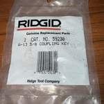 Ridge 213180 A-13 Coupling Key, 5/8 In.. Fixed Price $9.99.