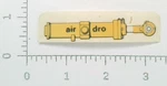 Vintage Airdro Hydraulic Cylinder Equipment Advertising Sticker Decal. Fixed Price $7.95.