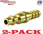 2-PACK! Jason QPH04B 1/4" Brass Air Coupler Quick Connect Plug X Hose Barb. Fixed Price $12.92.