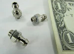 Lot 10 New Smc Metric Pneumatic Adapter Fittings, M5 Threads X 6/4 Barb M-5AU-6. Fixed Price $22.95.