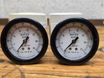 Pair Of Davey Compressor Pressure Gauges 300PSI 2" Face 1/8"ANPT Usa New. Fixed Price $19.99.