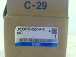 Smc CKP1B63TF-150Y-P-X1840 Pneumatic Clamp 63MM Bore 150MM St-new In Box. Fixed Price $451.40.