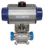 2-1/2" Vne PN115SR 316 Ss 600#WOG Actuated Ball Valve Sanitary Full Port New. Fixed Price $297.00.
