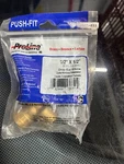 New Proline Brass 1/2" X Pf 631-103HC Push To Connect Fit Drop Ear Elbow. Fixed Price $9.61.