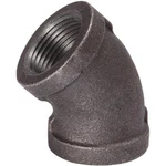 (5)-BLACK 45 Degree 3/8" Malleable Iron Pipe Fitting Elbow 520-202HN. Fixed Price $26.24.