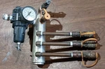 Parker Pneumatic Regulator 06R213AA W/ Triple Manifold. Fixed Price $68.03.