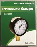1/4 Npt Psi Proplumber Plastic/steel Pressure Gauge # PP100G - New!. Fixed Price $11.95.