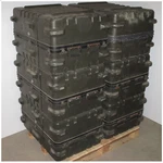 Pallet Or 6 Thermodyne Shok-stop Hard Case 33X24X18 Single Lid Plastic Green. Fixed Price $249.00.