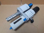 Festo Pneumatic Assembly Filter Regulator 529188 W/ Shut Off Valve 541268. Fixed Price $100.00.