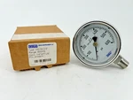 New Wika 9744975 Pressure Gauge 0-600PSI 232.54 2.5" Dial 1/4" Lower. Fixed Price $169.95.