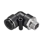 Uxcell Push To Connect Tube Fitting Male Elbow 16MM 3/8 Npt, Black. Fixed Price $15.45.