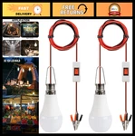 12V Led Emergency Light Bulbs - 3M Clamp & Switch, 6500K White, Pack For Campi. Fixed Price $23.99.