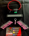 Lowrider Hydraulics 25AMP In-line Fuse +dist Block+ Heat Shrink Ring Terminals. Fixed Price $37.00.