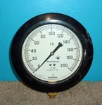 Marsh Mastergauge 8IN 0-200PSI. Fixed Price $11.98.