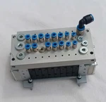 Festo 18210 + CPV14-VI-P8-1/8-B Manifold Assy. W/ Solenoid Valves. Fixed Price $264.00.
