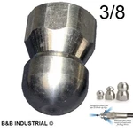 Mtm Hydro 3/8" (12.0) #12 Laser Fixed Sewer Jetter Nozzle - Gutter Cleaner. Fixed Price $18.11.