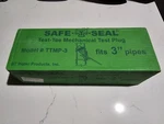 Safe-t-seal Test-tee Mechanical Plug Model #TTMP-3 Wf Fits 3" Pipes. Fixed Price $25.00.