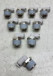 10 Pack Norgren M24470128 Pneufit 90 Swivel Elbow Adapter 1/8" Od 1/4" Npt. Fixed Price $25.99.
