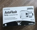 Rubbermaid Autoflush Toilet Clamp W/ Courtesy #401805A- Chrome. Fixed Price $50.00.