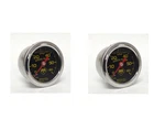 Marshall 0-60 Psi Fuel / Oil Pressure Gauge Midnight Chrome 1.5" Qty 2. Fixed Price $57.90.