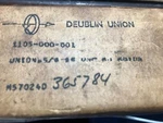 Deublin Union Rotary 1105-000-001, 5/8-18 Unf Rh Rotor. Fixed Price $275.00.