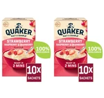 Quaker Strawberry Raspberry & Cranberry Flavoured Porridge 10 Sachets Pack Of 2. Fixed Price $13.87.