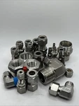Swagelok Dk-lok Assorted Lot Of 23 Stainless 316 Npt Fittings. Fixed Price $34.99.