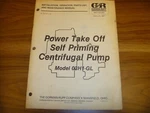 Gorman Rupp 03H1-GL Centrifugal Pump Install Parts Operator & Maintenance Manual. Fixed Price $94.14.