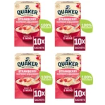 Quaker Strawberry Raspberry & Cranberry Flavoured Porridge 10 Sachets Pack Of 4. Fixed Price $26.40.