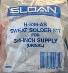 Sloan H-536-AS Sweat Solder Kit For 3/4" Supply. Fixed Price $6.99.