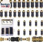 30 Pcs Dot Air Line Fittings 1/4" 3/8" 1/2" Push Lock Brass And. Fixed Price $69.43.