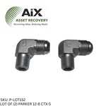 Lot Of Parker 12-8 Ctx-s 90 Elbow 37 Flare Tube Male Npt Steel Adapter. Fixed Price $27.19.