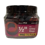 Apollo Crimp Rings 1/2 In. Copper Pro Pack, APXCR12LTJR, Of 75. Fixed Price $29.99.