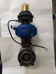 Nos 3" Hayward Pvc/fpm True Union Ball Valve W/ Habonim C30 Sr 2C Imp Pneumatic. Fixed Price $292.46.