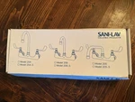 Sani-lav Model 204 Wall Mount Bathroom Sink Faucet 8IN 2-HANDLE Lever Chrome. Fixed Price $150.00.