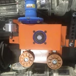 Atlas-copco LZL05-SL-NEMA Rotaryvane Motor, Motovario NMRV063 Wormgear Reducer. Fixed Price $649.99.
