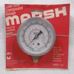 Marsh Low-side Compound 1/2" Gauge * W0011 R-12 R-22 R-502 Usa. Fixed Price $28.50.