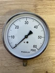 Weksler EA14C Pressure Gauge 4.5" X 100PSI 1/4NPT Bottome Connector. Fixed Price $32.95.