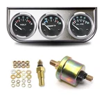 2 Inch Triple Gauge Kit, Chrome Oil Pressure, Water Temp, Voltmeter Car. Fixed Price $43.95.