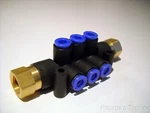 New Smc KM12-06-02-6 One-touch Fitting Air Manifold, 1/4 Rc, 6MM Od Hose. Fixed Price $5.99.