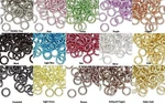 8MM Jumprings 100 Anodized Aluminum Round 16 Gauge 5.4ID Open 5.4MM. Fixed Price $12.99.