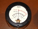 Nos Milspec Weston Mo 1541 Sealed Volts 4" Panel Meter + Or 0-6 & 0-12 Vdc. Fixed Price $39.95.