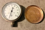 3-1/2" Kunkle Indikator Inspector's Test Gauge Brass G-2230 Usa. Fixed Price $24.99.